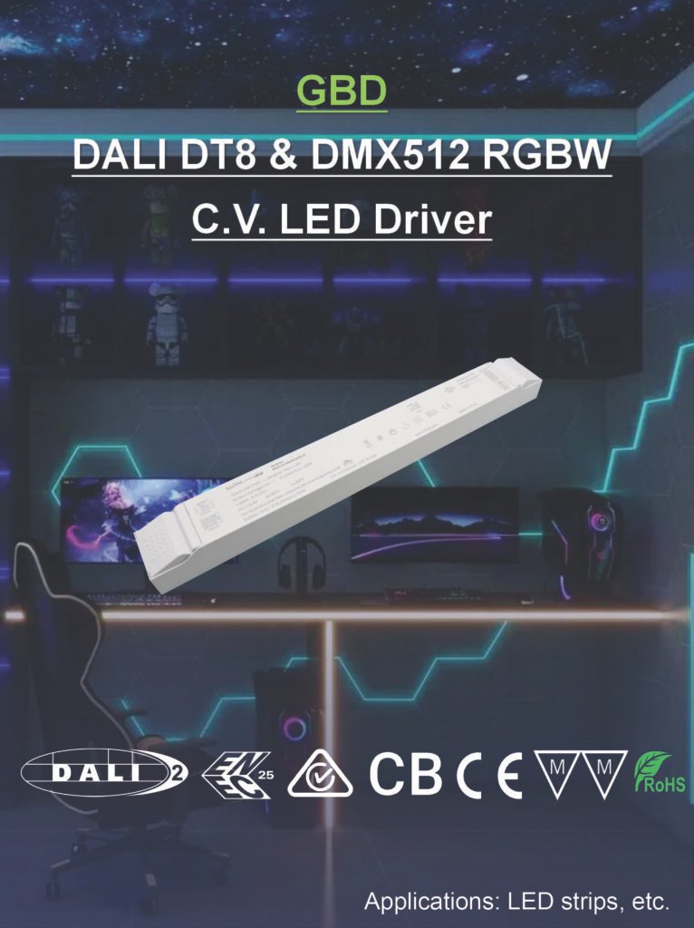 GBD150 – DALI-2 DT8 + DMX512 RDM C.V.